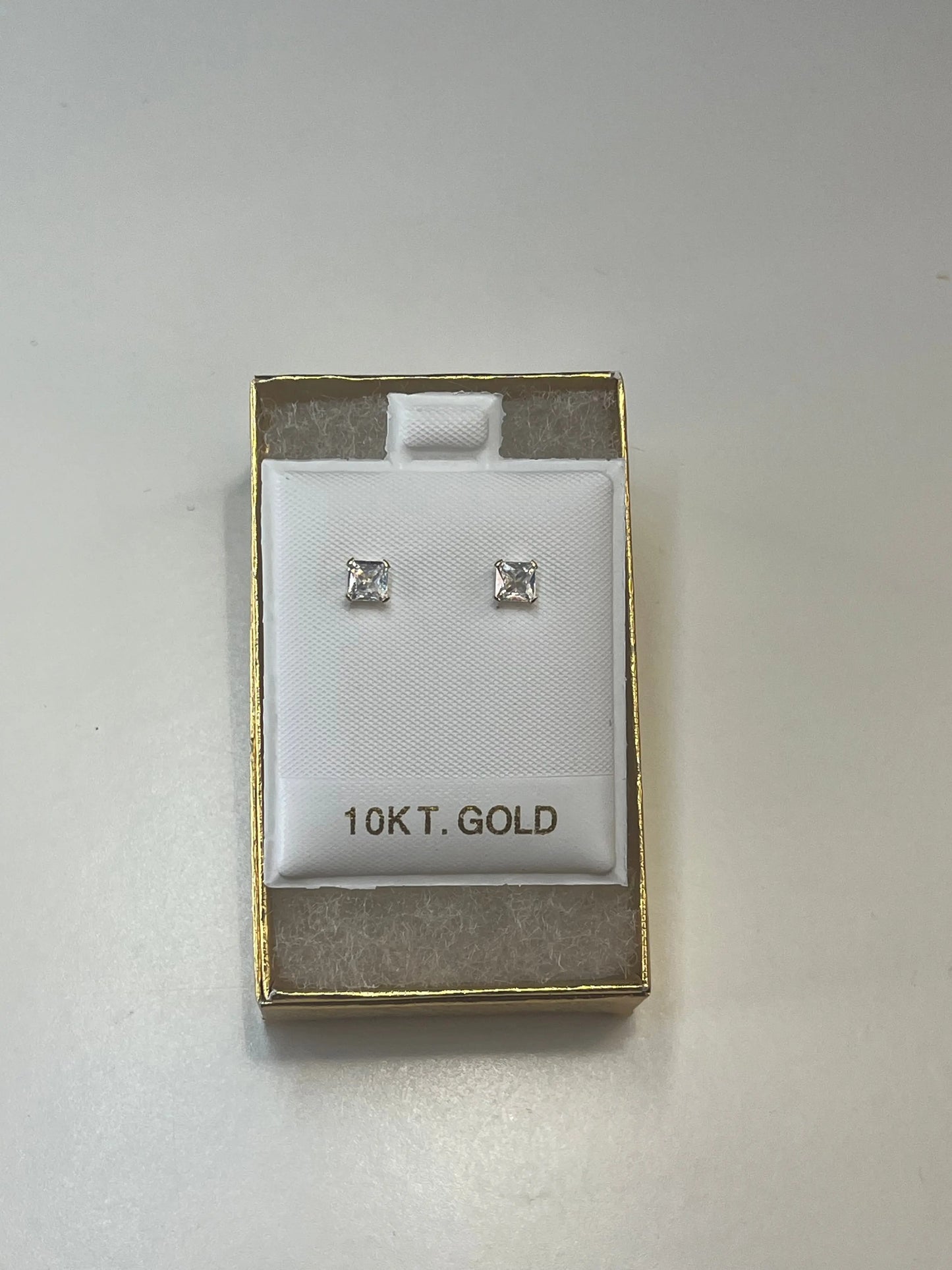 10k Yellow Gold square 4mm 5mm 6mm TrendyGold