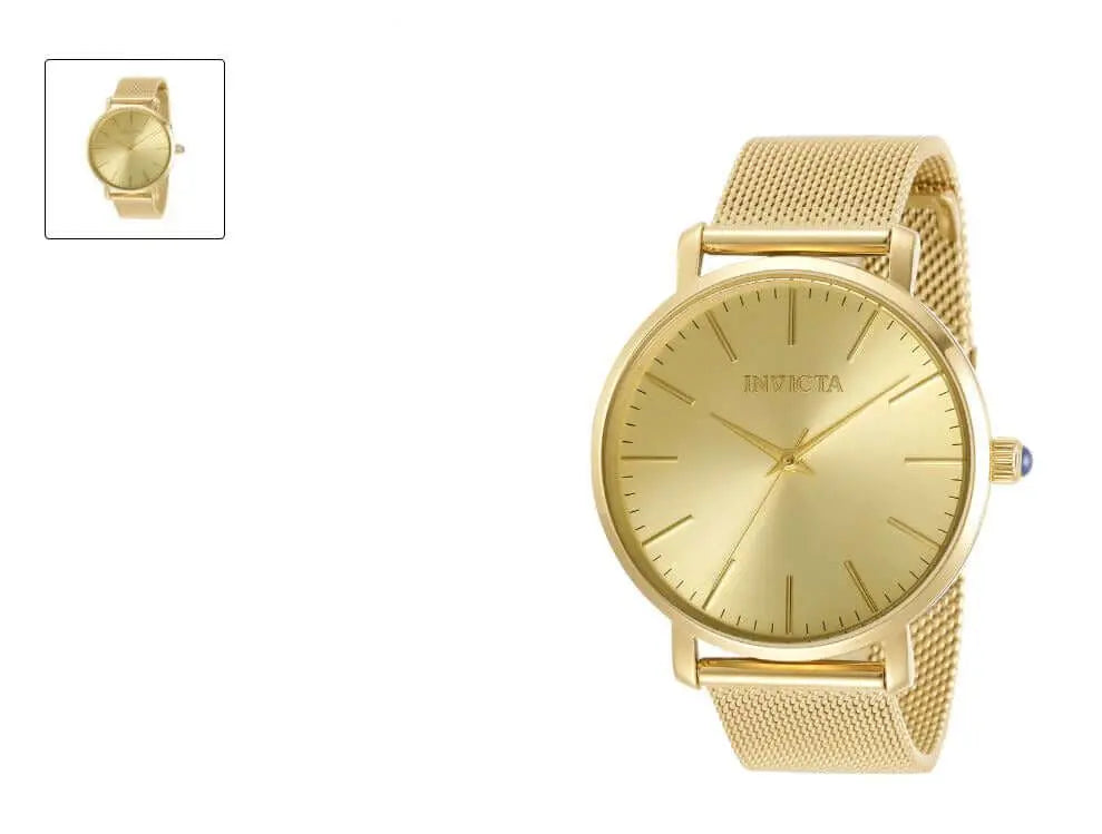 Invicta Angel Women's Watch 38mm Gold - Luxury Quartz with Stainless Steel Band, Trendy High-End Fashionable Timepiece with Best Price and Free Shipping